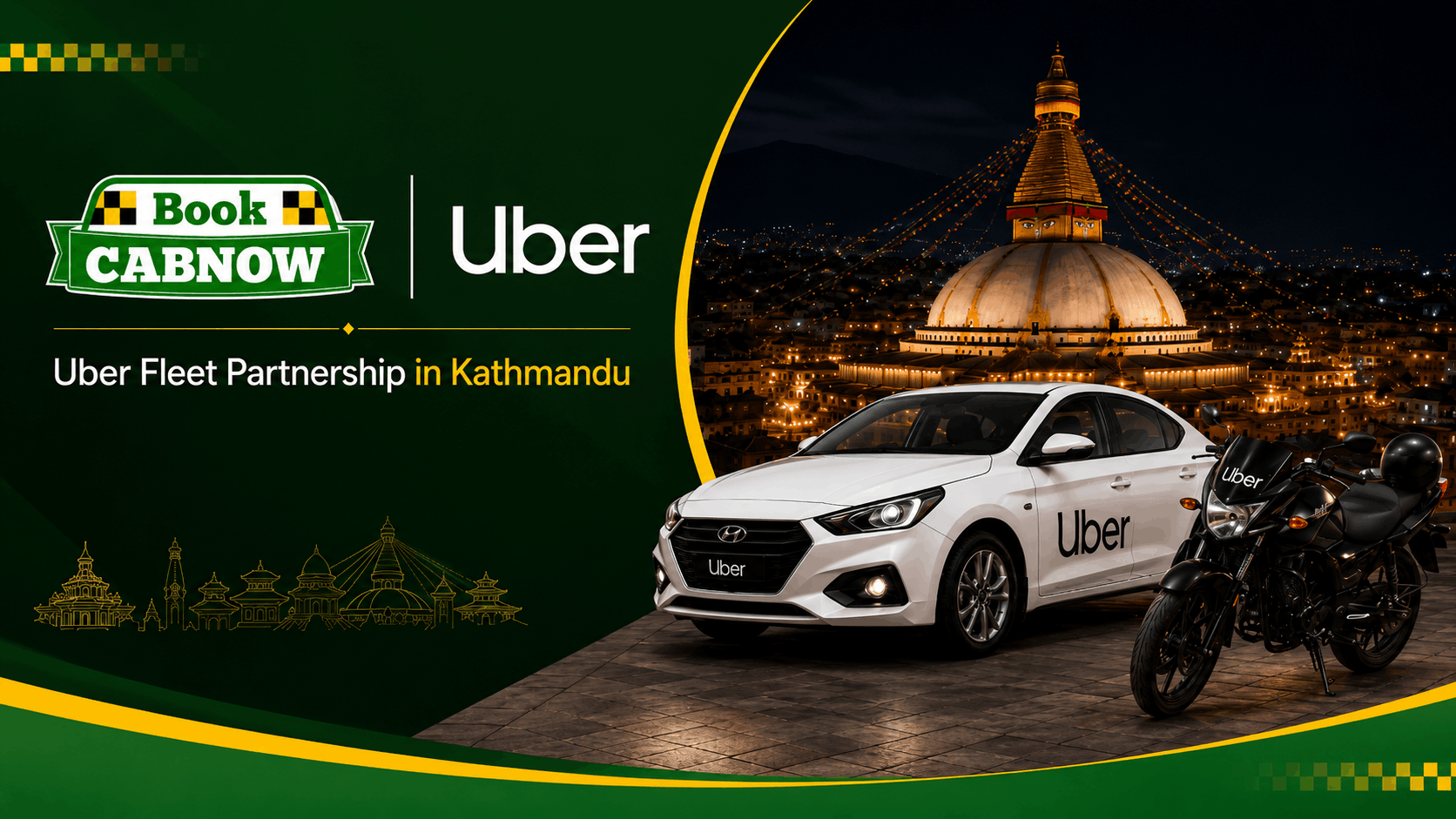 Book Cab Now Becomes Uber Fleet Partner for Kathmandu